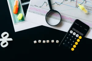 A businessperson balancing investment risks and returns.